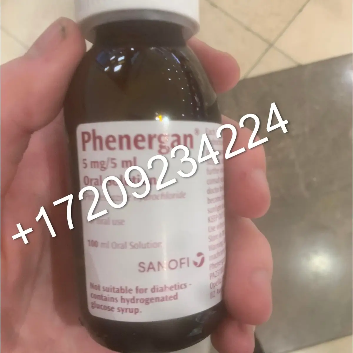 Phenergan elixir 100ml Sugar