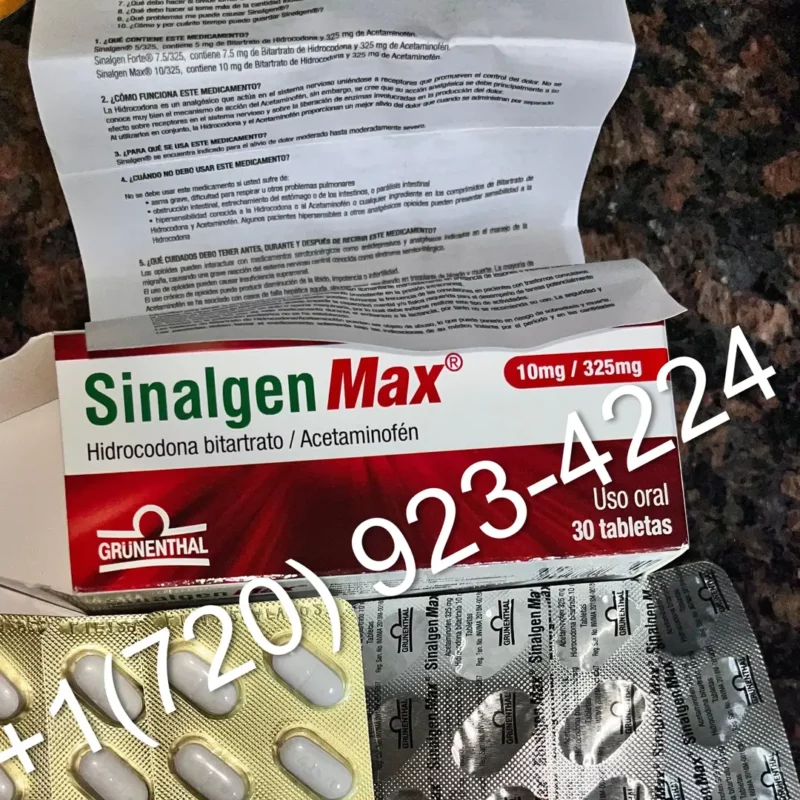 Sinalgen Max 10 / 325 mg Hidrocodona pills