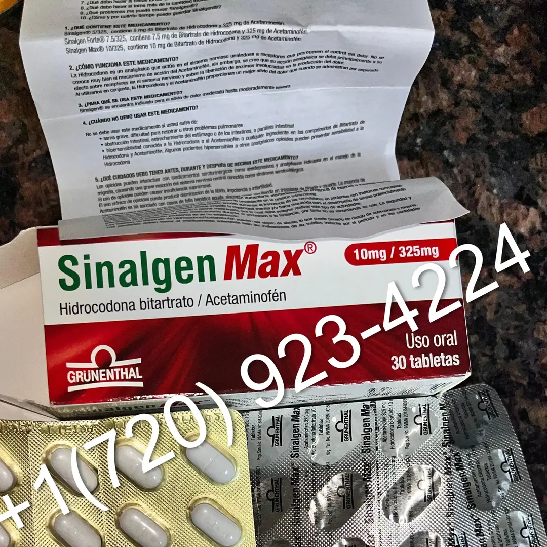 Sinalgen Max 10 / 325 mg Hidrocodona pills